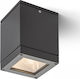 Rendl Light Studio Quadra M Σποτ Οροφής Εξωτερικού Χώρου E27 σε Γκρι Χρώμα R10385