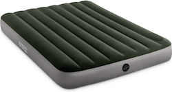 Intex Camping Air Mattress Double with Built-In Pump Downy 191x137x25cm