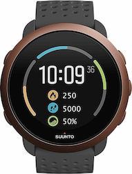Suunto 3 Waterproof Smartwatch with Heart Rate Monitor (Slate Grey Copper)