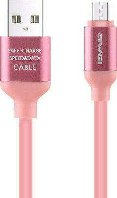 Awei CL-81 Regulär USB 2.0 auf Micro-USB-Kabel Rosa 1m 1Stück