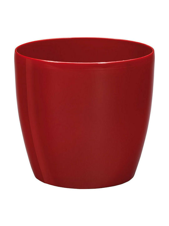 Plastona Roto Brillante Pot Red 16x16x14.5cm 10.02.0062