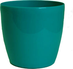Roto Brillante Plant Pot Plastic Turquoise Roto Brillante Plant Pot Plastic Turquoise