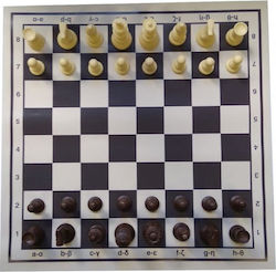 Schach Faltbare Rolle mit Schachfiguren 48x48cm