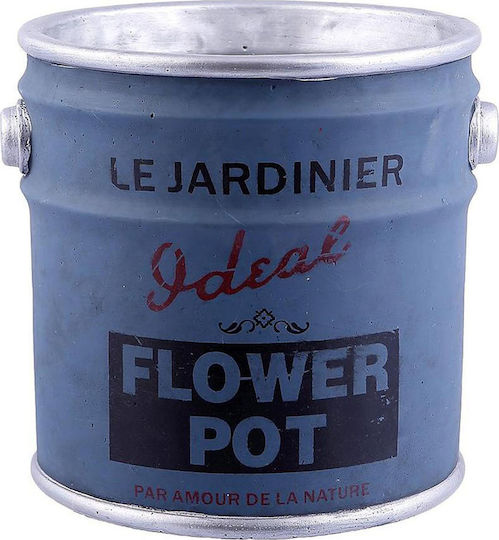 Espiel Paint Bucket Саксия Керамика Син 23x23x21.5εκ.