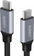 Aukey Braided USB 2.0 Cable USB-C male - USB-C 60W Μαύρο 2m CB-CD6