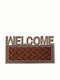 Click Entrance Mat Carpet with Anti-slip Backing Brown 40x70cm
