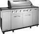Grill Chef Ψησταριά Υγραερίου Μαντεμένιας Σχάρας και Πλάκας με 6 Εστίες 21kW και Πλαϊνό Μάτι 3kW