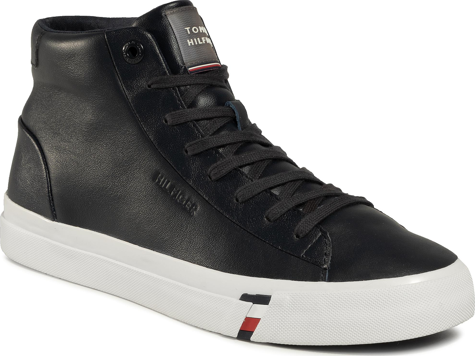 Tommy Hilfiger Corporate High Leather Sneaker FM0FM02674-DW5 | Skroutz.gr