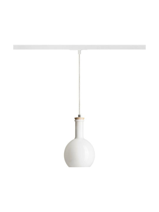 Rendl Light Studio Pulire RD Pendant Light Single-Light Rail for Socket E14, E.14 White