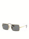 Ray Ban Women's Sunglasses with Gold Metal Frame and Gray Lens RB1969 9150/B1