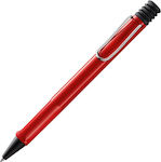 Lamy Safari 216 Pen Ballpoint with Blue Ink Red