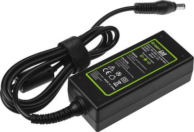 Green Cell Laptop Charger 45W 19V 2.37A for Toshiba with Detachable Power Cord