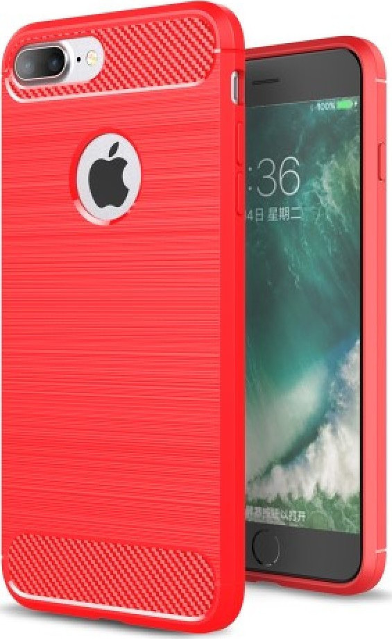 Carbon Back Cover Κόκκινο (iPhone 8/7 Plus) Skroutz.gr