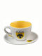 Fanatics ΑΕΚ Φλιτζάνι Cappuccino από Πορσελάνη Λευκό