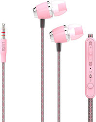 UiiSii U4 In-Ear Freihändig Kopfhörer mit Stecker 3.5mm Rosa