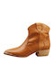 Sante Leather Women's Cowboy Boots Tabac Brown