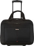 Samsonite Cabin Travel Suitcase Fabric Black with 2 Wheels Height 45cm.