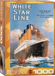 Titanic White Star Line Puzzle 2D 1000 Pieces