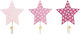 Jabadabado Star Kids Wall Hook with One Hook Ξύλινη Pink 36x6x16cm 3pcs