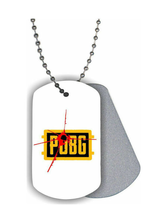 Pubg neck ID card - White