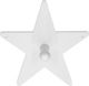 Kids Concept Star Kinder Wandhaken Einzelhaken Wandmontiert Hölzernes White 14.5x14.5cm 1Stück