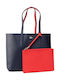 Anna Set Women's Bag Shopper Shoulder Navy Blue