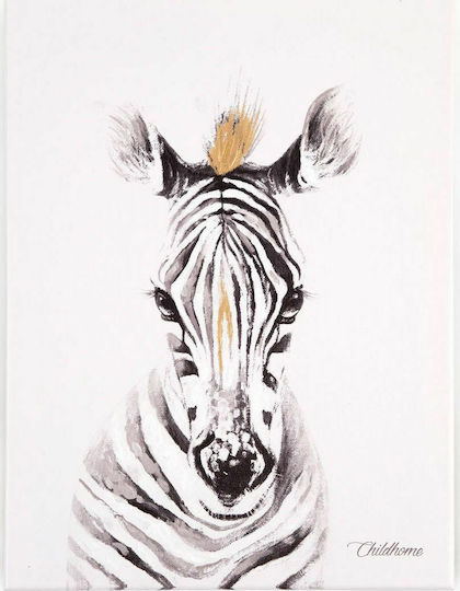 Childhome Παιδικός Πίνακας Zebra 30x40εκ.