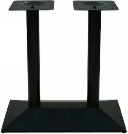 Woodwell Pyramid Table Stand made of Cast Iron in Black Color 73x40x72cm