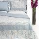 Silk Fashion 515 Set Coverlet Single Cotton Light Blue 160x220cm 2pcs