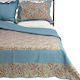 Silk Fashion Ns76-1 Σετ Κουβερλί Υπέρδιπλο Βαμβακερό Γαλάζιο 220x240cm 3τμχ