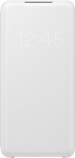 Samsung Led View Cover Buchen Sie Synthetisches Leder Weiß (Galaxy S20)