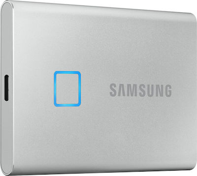 Samsung Portable SSD T7 Touch USB-C / USB 3.2 Externe SSD 500GB 2.5" Silber