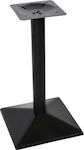 HomeMarkt Pyramid Table Stand made of Metal in Black Color 41x41x72cm