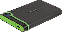 Transcend StoreJet 25M3C USB 3.1 / USB-C Εξωτερικός HDD 2TB 2.5" Μαύρο