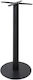 HomeMarkt Bar Table Base made of Metal in Black Color 50x50x108cm