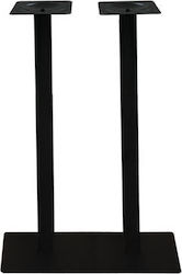 Woodwell Prato Bar Table Base made of Stainless Steel in Black Color 70x40x108cm