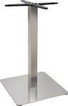 HomeMarkt Table Stand made of Stainless Steel in Silver Color 45x45x72cm