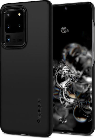 Spigen Thin Fit Back Cover Πλαστικό Μαύρο (Galaxy S20 Ultra)
