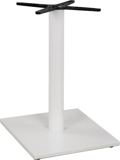 HomeMarkt Стойка за маса от Метал с Регулатор Белият шахмат 45x45x70см