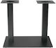 Zita Plus Flat Βάση Τραπεζιού Μεταλλική Μαύρη 70x40x72cm