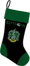 Cinereplicas Harry Potter Christmas Stocking Slytherin Christmas Decorative Fabric Green Socks L24xH45cm