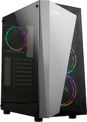 Zalman S4 Plus Turnul Midi Cutie de calculator cu fereastră laterală Negru