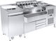 Niki Inox Commercial Preparation Cabinet 179x70x88cm