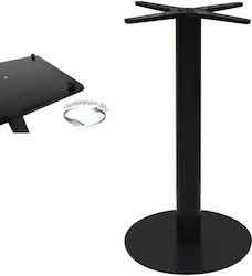 Woodwell Prato R Stand De Masă Pliabil Metalic Cu Reglaj Negru 40x40x73cm 2 Bucăți