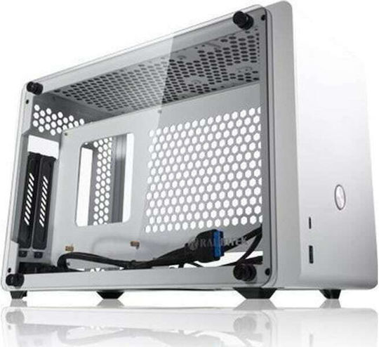 Raijintek Ophion Gaming Mini Tower Computer Case with Side Window White