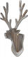 Kidsmill Wooden Kids Wall Mounted Hanger with One Hook Reindeer Grey 28x40x66cm