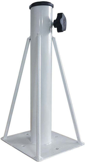 Woodwell Umbrella Stand made of Metal in White Color 16.5x16.5x36cm