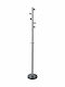 Grekon Metallic Coat Rack Black/ Silver 26x26cm