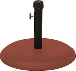 Lianos Umbrella Stand made of Metal in Red Color 45x45cm