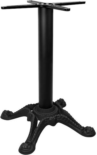 HomeMarkt Stand de masă din Fontă în Culoare Negru 58x58x75cm